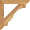 Ekena Millwork Balboa Slat Rough Sawn Bracket w/ Offset Brace, Western Red Cedar, 6"W x 30"D x 30"H BKT0604X30X30BOA06RWR - alternate 3